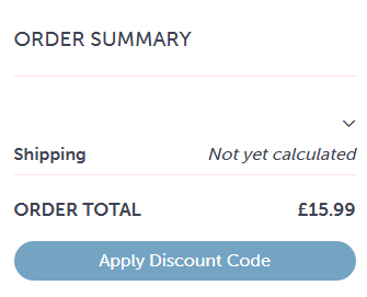 Busy B discount cox on the checkout page
