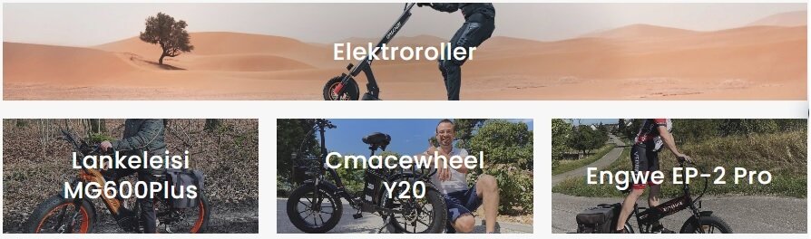 Übersicht über die verschiedenen Buybestgear E-Bikes