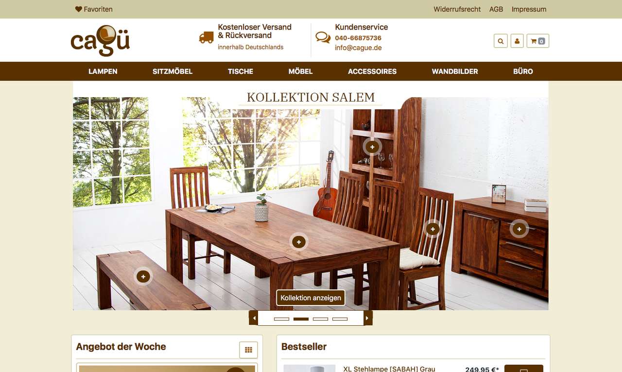 Cagü-Gutschein online einlösen