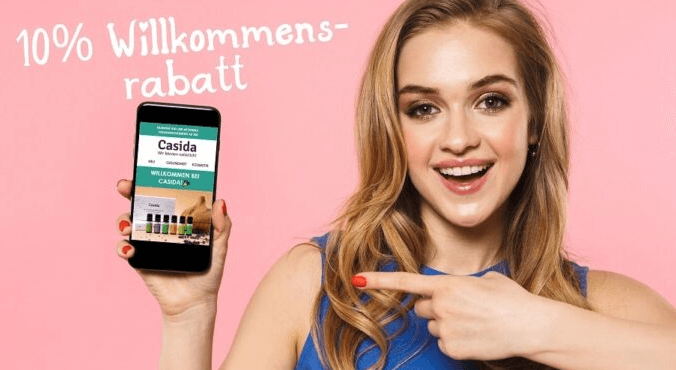 10 % Newsletter-Rabatt bei Casida