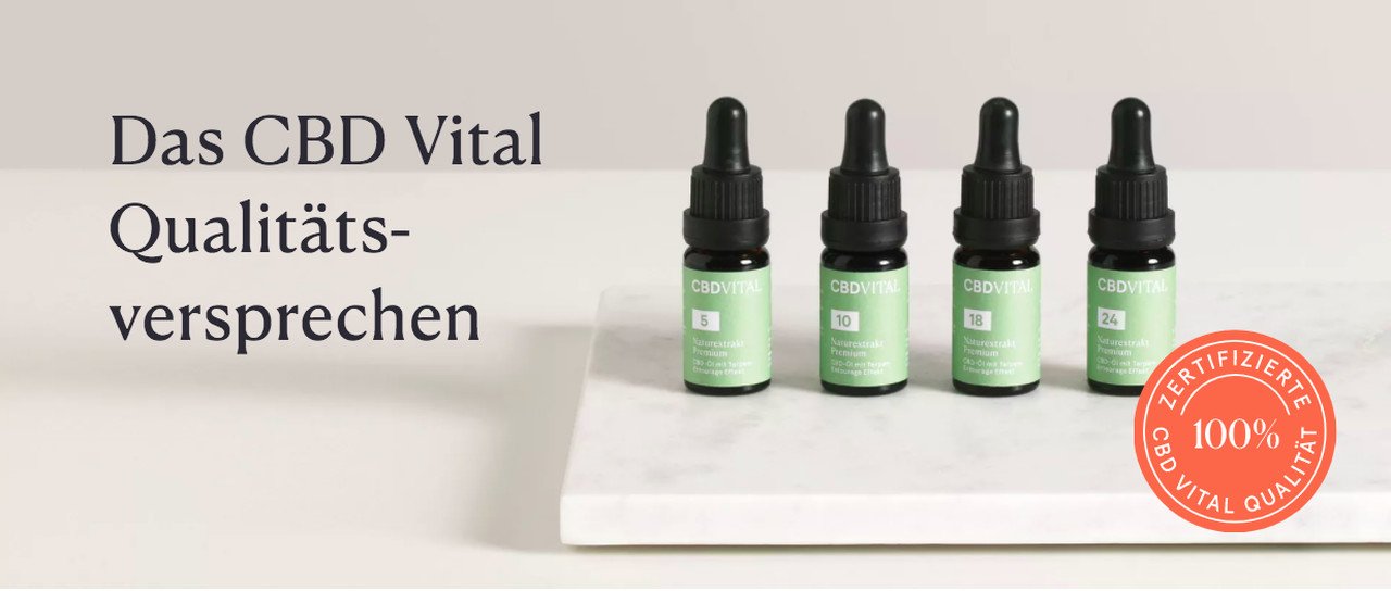 Ansicht des CBD Vital Angebots
