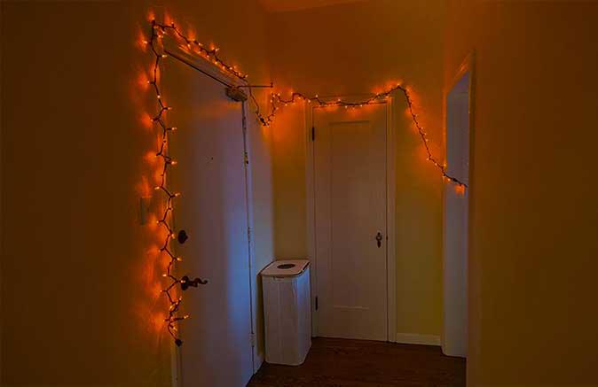 Halloween Decorations on door