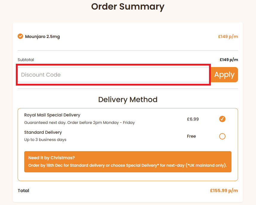 CheqUp discount code redemption image