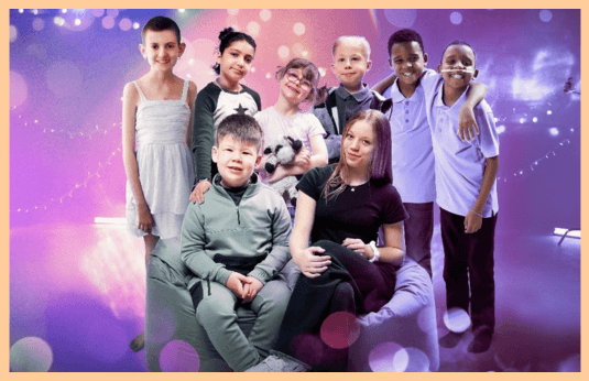 group of smiling children