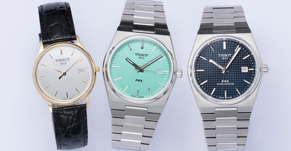 Chisholm Hunter savings guide - 3 TISSOT branded watches against a pale blue background