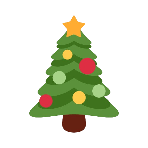 Design element: small Christmas tree icon