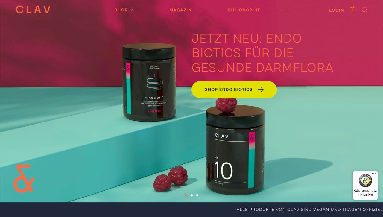 Ansicht des Clav-Shops