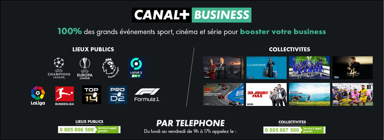 Bannière Canal + Business
