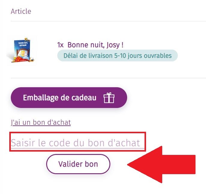 Encadré pour code promo Framily