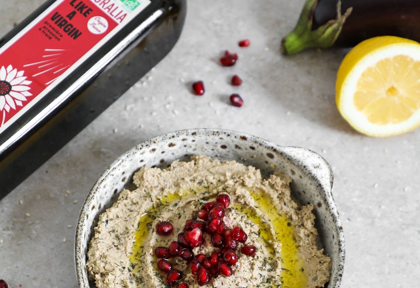 Houmous maison avec huile d’olive Naturalia