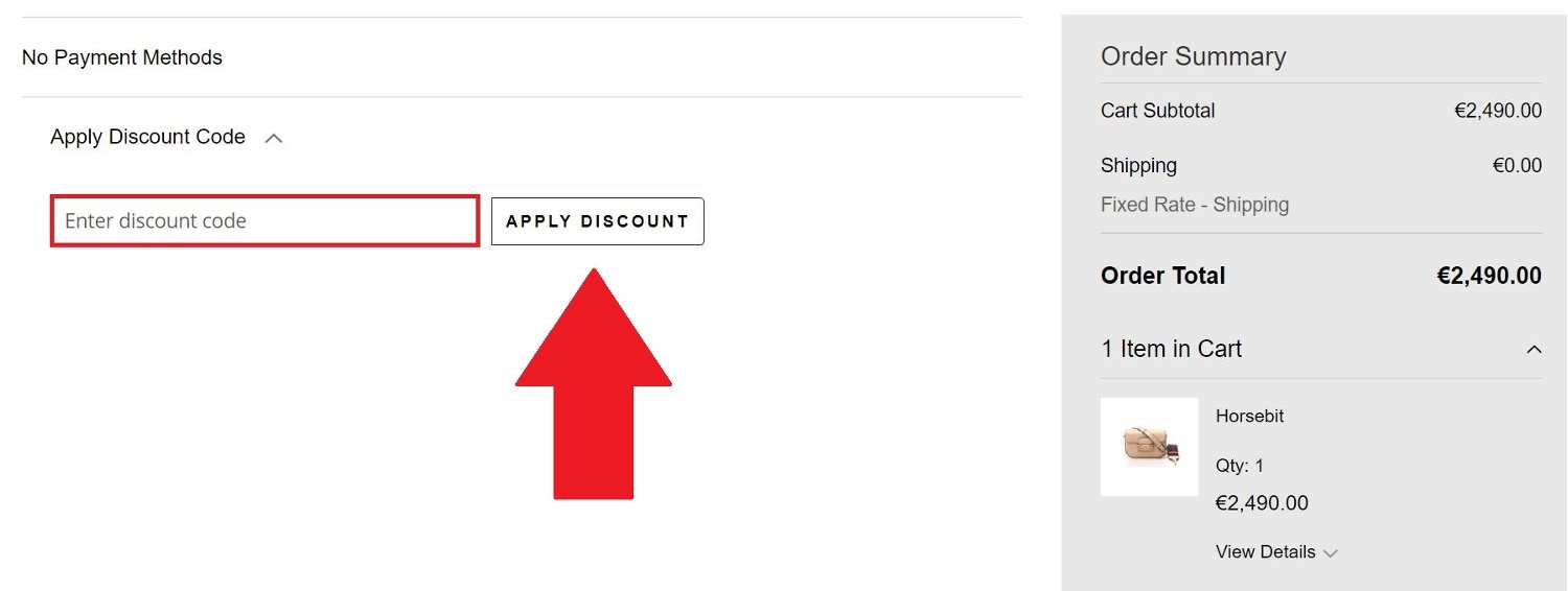 Ajouter un code promo Oluxury