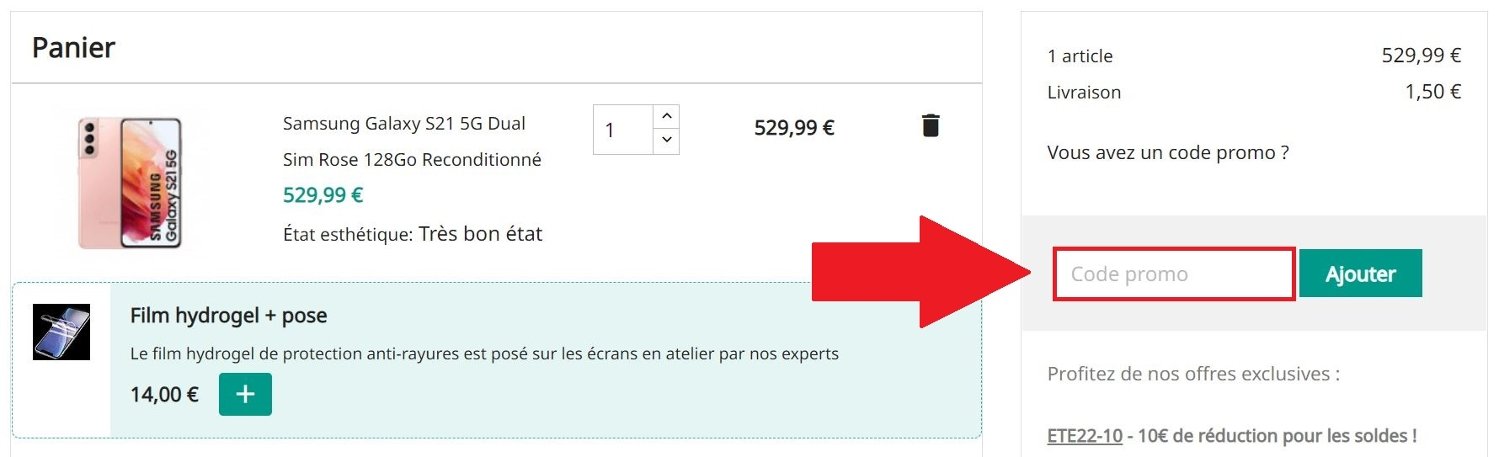 Encadré pour code promo Smaaart