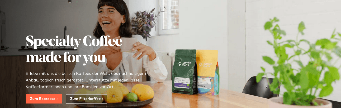 Sichere dir Filterkaffee oder Espresso mit einem Coffee Cicle Gutschein im Online-Shop besonders günstig