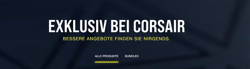 Banner für Exklusiv-Angebote von Corsair