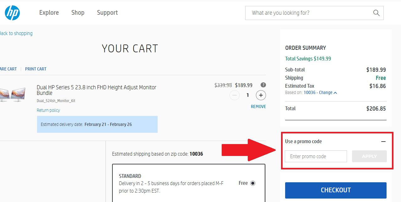 HP Promo Code