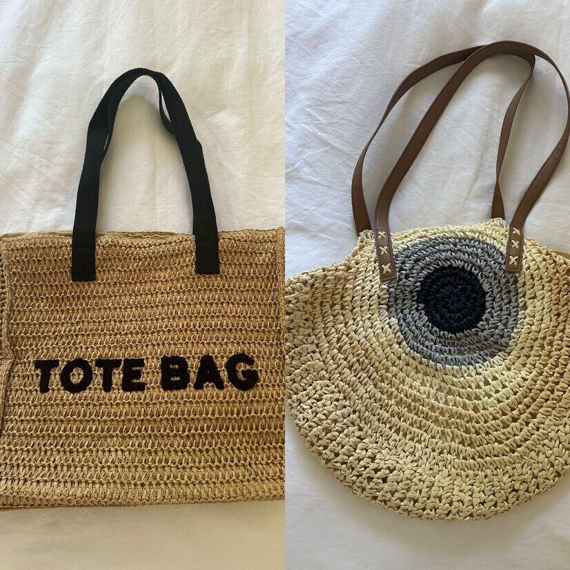 Crochet tote bag layout