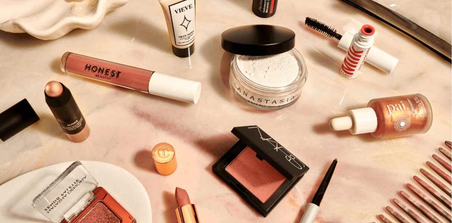 Sample of brands available at Cult Beauty - Honest, Anastasia, Pai, Vieve, Milk, Nars and Charlotte Tilbury