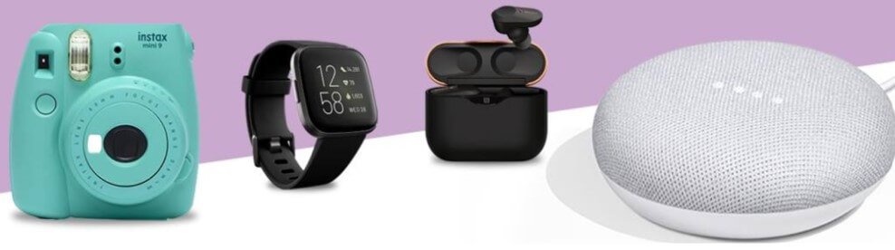 Currys Savings Guide - Selection of products including a smart watch and camera