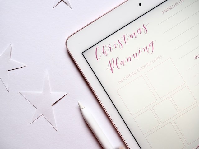 Christmas planning list
