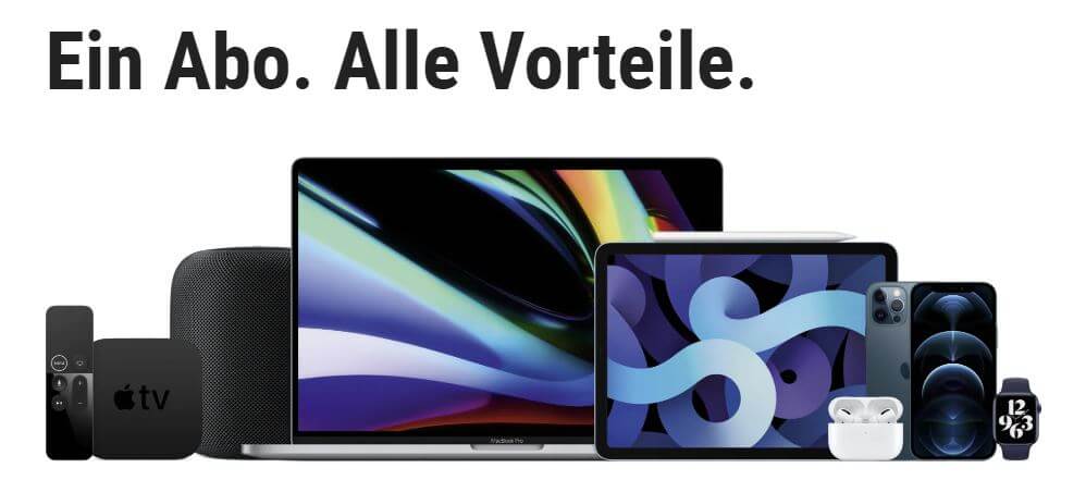 Banner fürdie Option, bei Cyberport Apple Produkte zu mieten