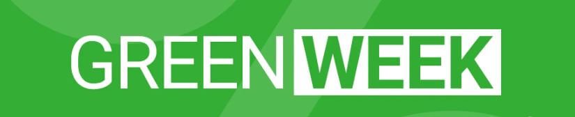 Grüner Banner für die Cyberport Green Week