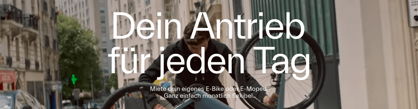 Sei auch in deiner Stadt mobil mit den E-Bikes und Mopeds von Dance