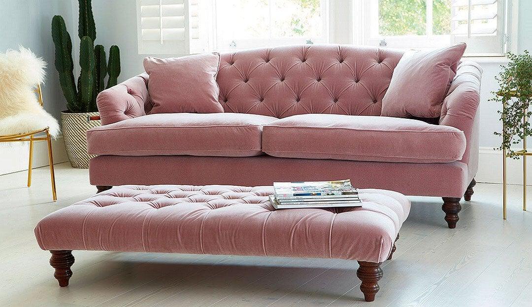 darlings of chelsea pink sofa
