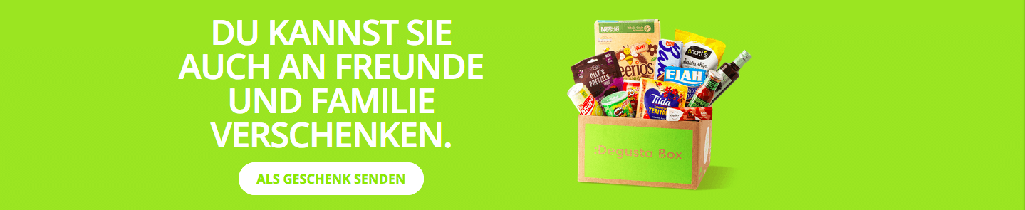 Verschenke eine praktische Degusta Box an deine Freunde oder Familie