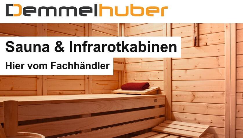 Innenansicht einer Demmelhuber Sauna