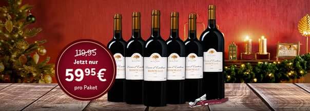 Rabattangebot für ein Die Weinbörse Weinpaket