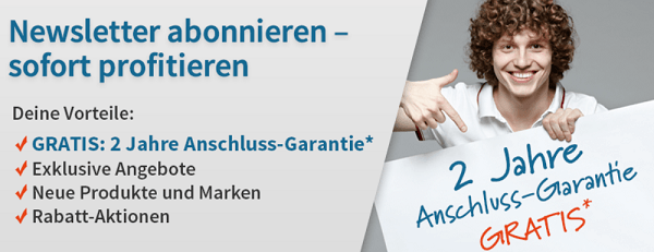 Newsletterangebot für kostenlose Anschlussgarantie bei Digitalo