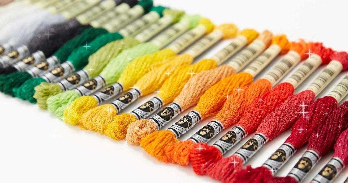 Assortiments de fils multicolors DMC