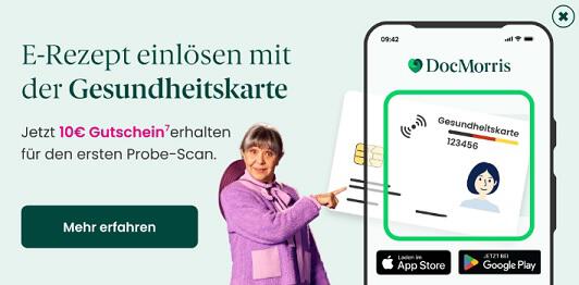 10 Euro DocMorris Gutschein für E-Rezept-Einlösung