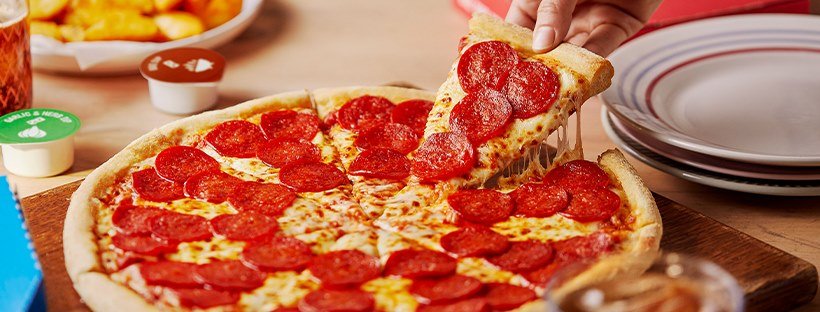 Domino&apos;s voucher codes banner - pepperoni pizza