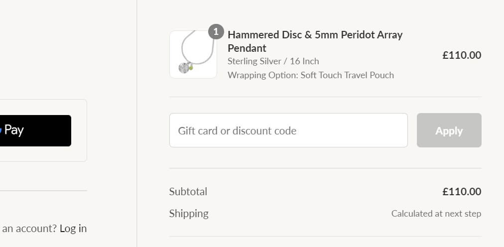 Dower and Hall discount code box
