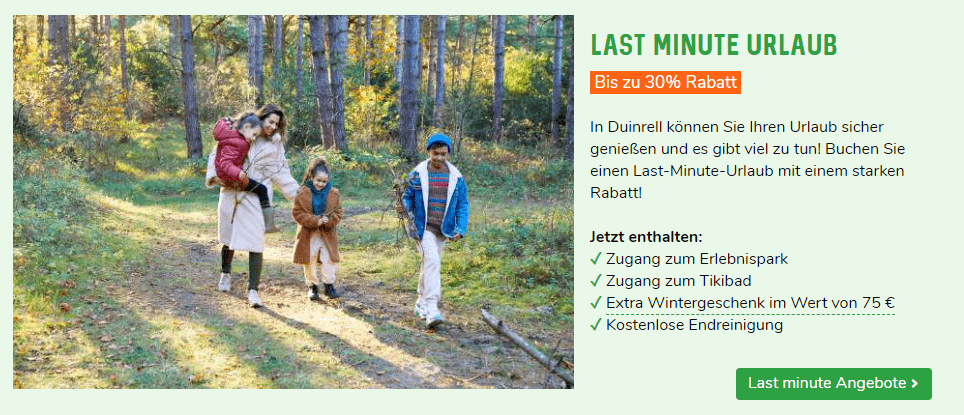 Bei Duinrell Last-Minute-Rabatt bis zu 30 Prozent erhalten