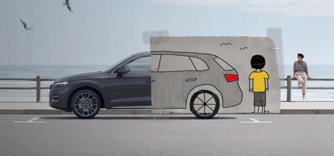 East Coast Car Rentals deals page banner showing a car parked by the sea, that is half a kids illustration