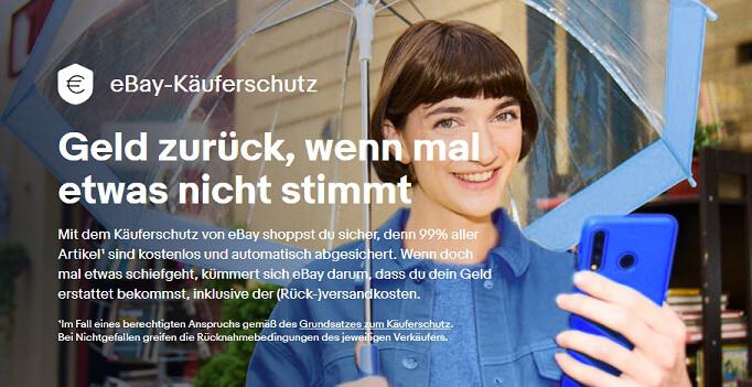 img: ebay-kaeuferschutz / alt: Shoppe Online ohne Risiko mit dem eBay Käuferschutz!