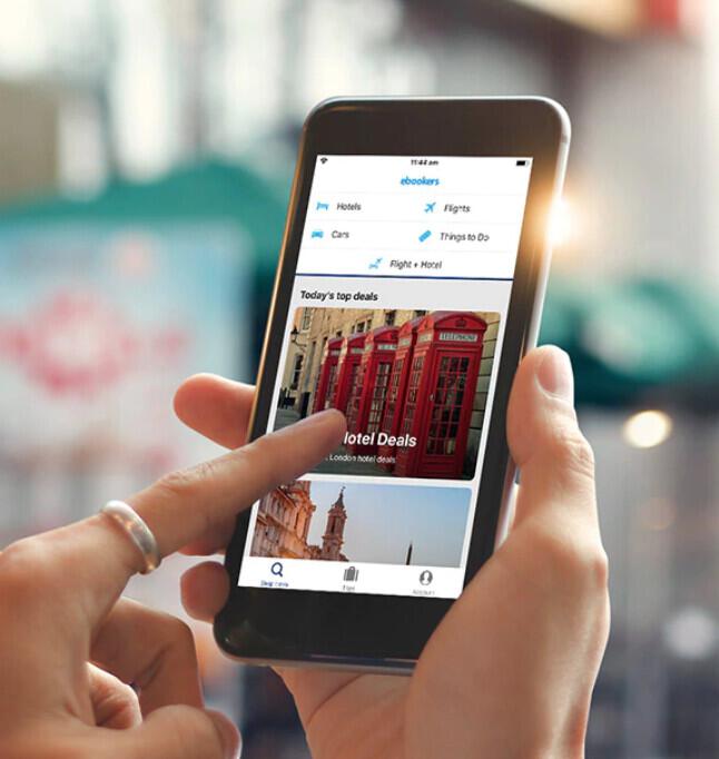 Die kostenlose ebookers App