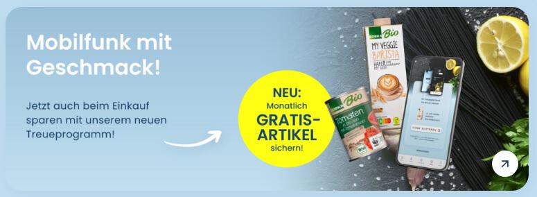 Handy mit der EDEKA smart App und dem Hinweis auf EDEKA smart Gratisartikel, die du mit dem EDEKA Treueprogramm über die App erhalten kannst