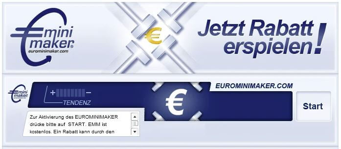 Mit dem Eurominimaker bei Eibmarkt Rabatt erspielen