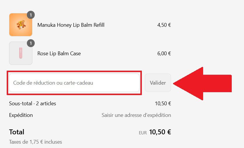 Encadré de code promo Wild Cosmetics