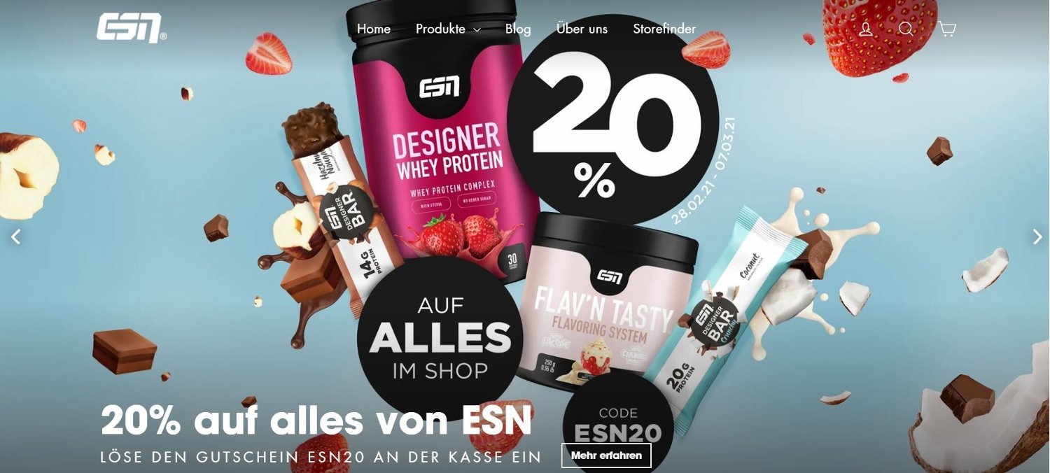 ESN Gutschein 20 Prozent auf alles