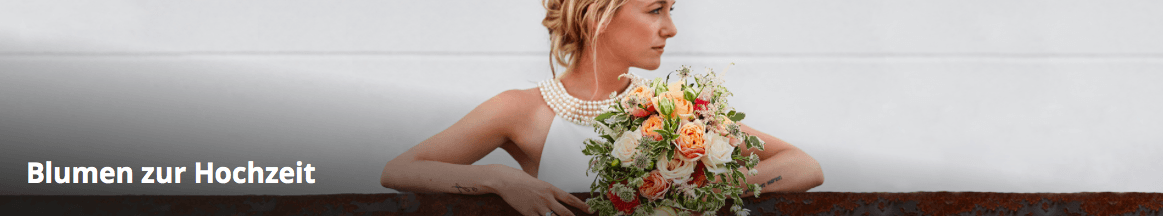 Bestelle Blumen zur Hochzeit bei Euroflorist