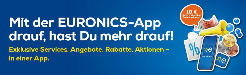 Banner für 10 Euro Neukundengutschein in der EURONCS App