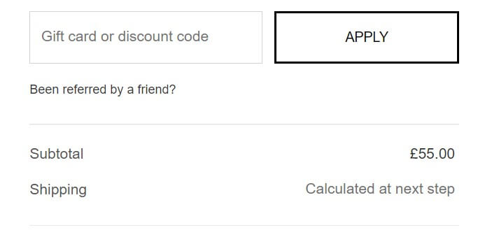 FaceGym discount code redemption box on the checkout page