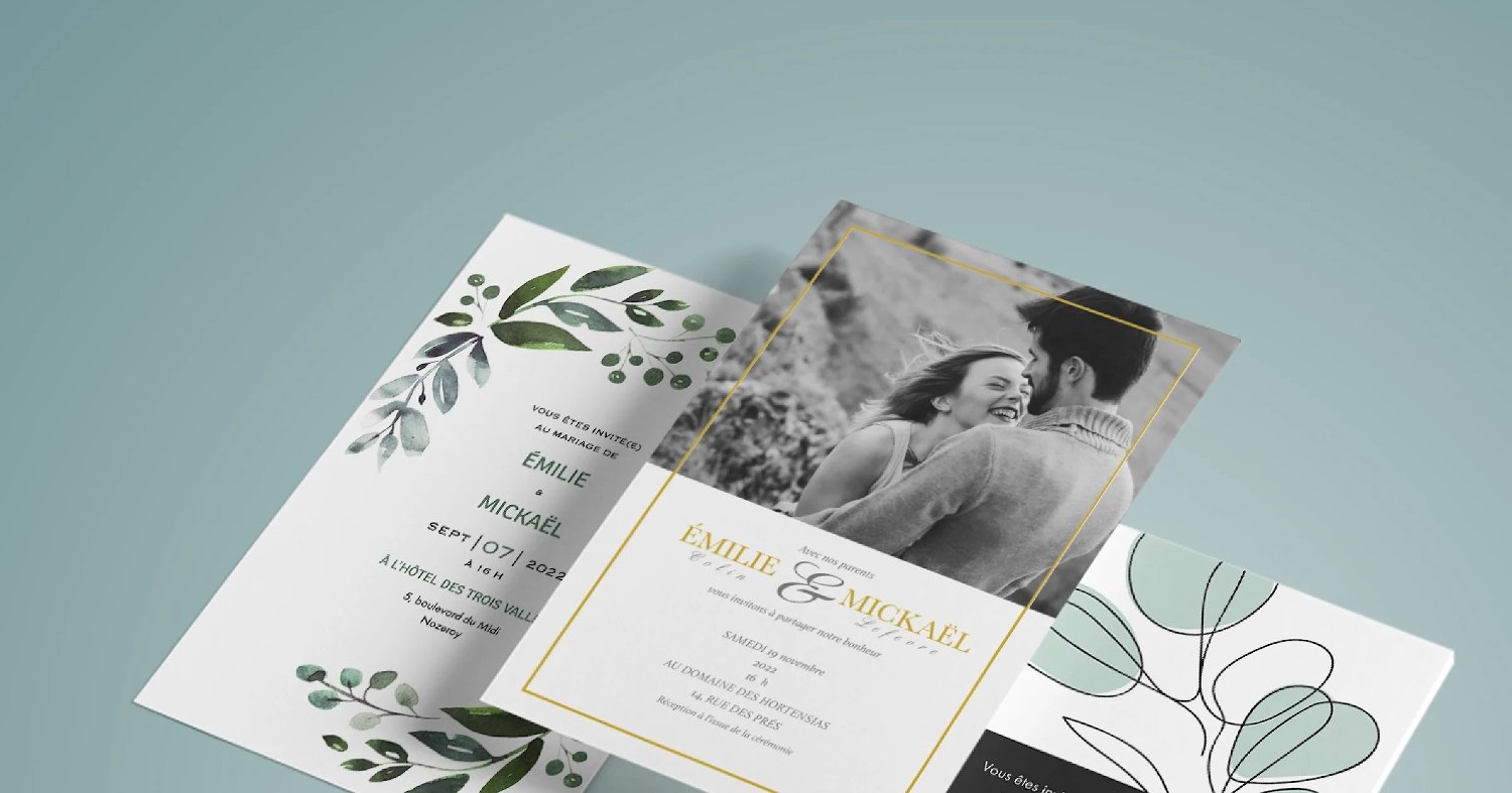 Faire-part de mariage Vistaprint