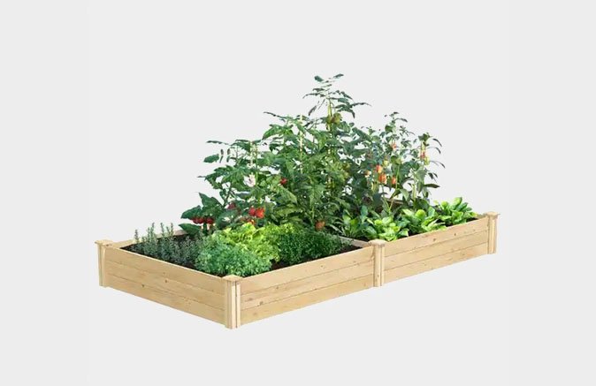 Greenes Fence 4 ft. x 8 ft. x 10.5 in. Original Cedar Raised Garden Bed