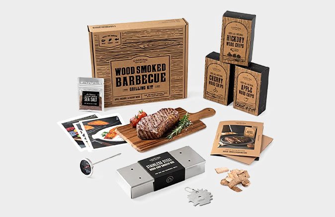 Cooking Gift Set Co. Wood Smoked Grill Set