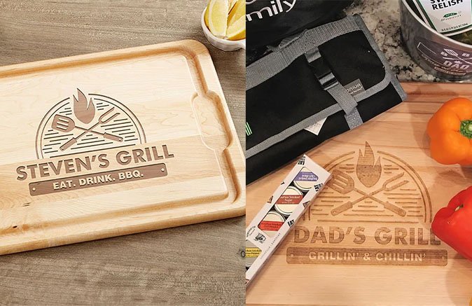 The Grill Personalized Maple Cutting Board